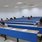 Dentistry faculty students conduct their resit exams