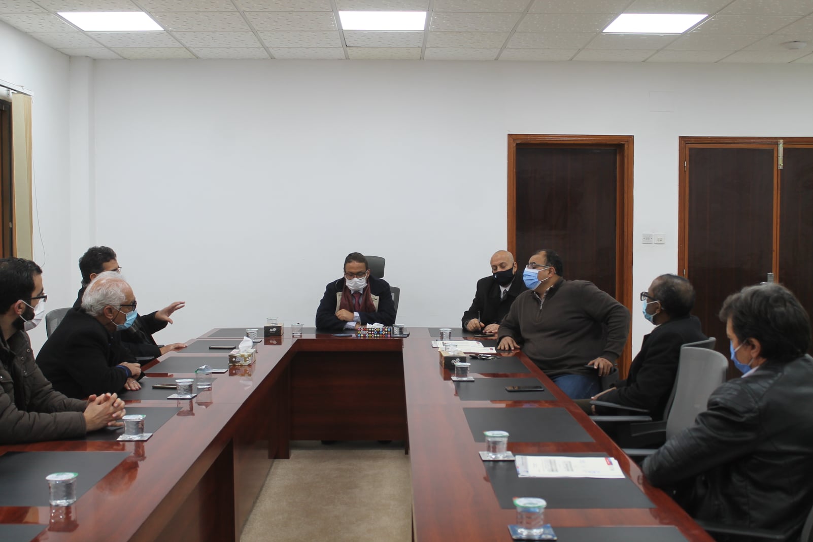 The Academic Council of the Libyan International meeting for final exams and graduation