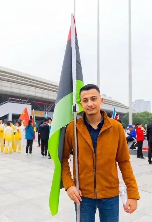 graduate Mohamed Adel Mohamed Lajouda, from the Faculty of Engineering and Technology – Software Engineering Program,